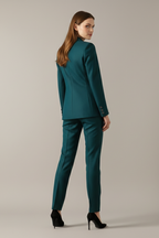 Women's blazer set with one button and straight trousers, smart casual two-piece