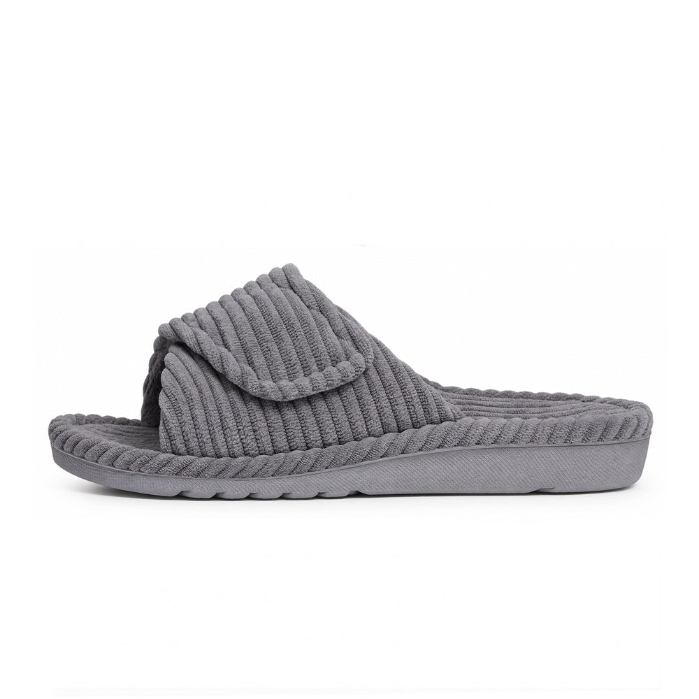 Arch Support Slippers Women Corduroy Velvet Lined Non Slip Winter