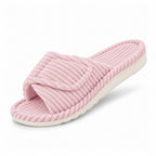 Arch Support Slippers Women Corduroy Velvet Lined Non Slip Winter