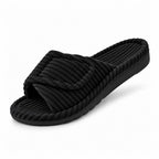 Arch Support Slippers Women Corduroy Velvet Lined Non Slip Winter