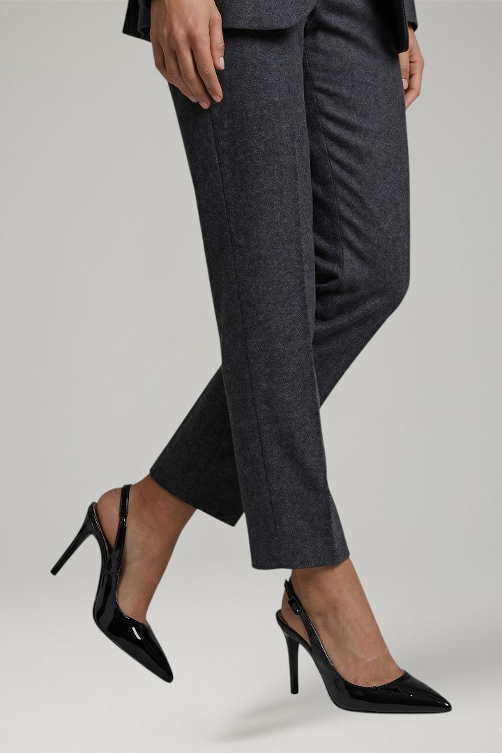 Women leather sandals pointed toe stiletto heel slip-on style