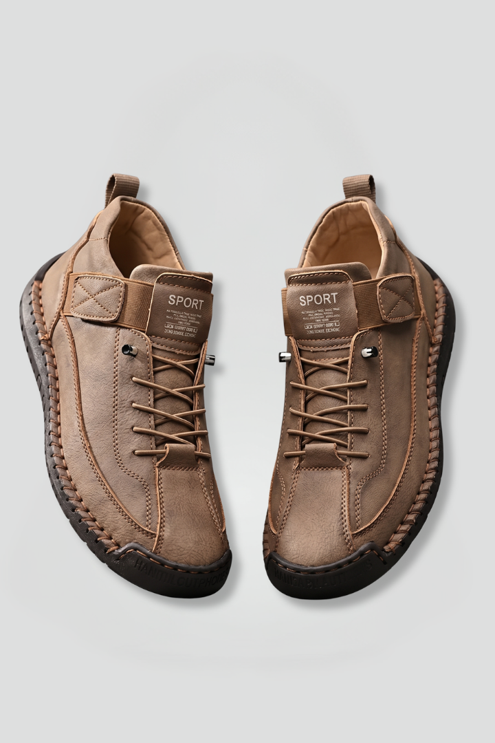 Women leather trainers lace-up front in multiple colours