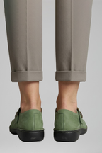 Women's orthopaedic Mary Jane flats with strap closure, rounded toe, flat sole