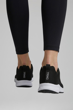 Women's orthopaedic walking shoes knit mesh lace-up cushioned sole low-top