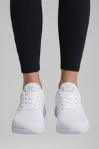 Women's orthopaedic walking shoes knit mesh lace-up cushioned sole low-top
