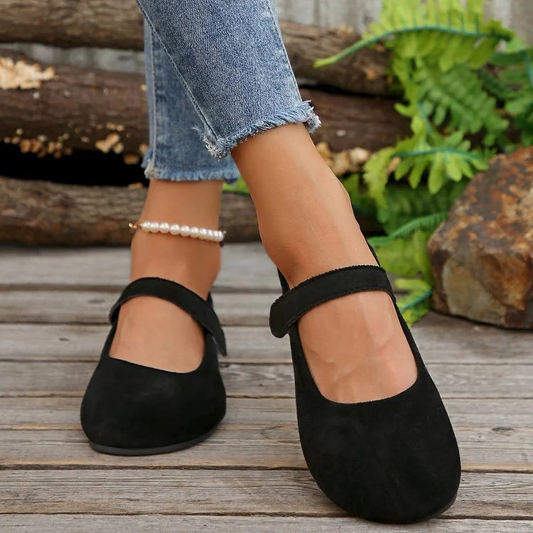 Orthopedic Flats Women Wide Fit Mary Jane Non Slip Comfort Shoes