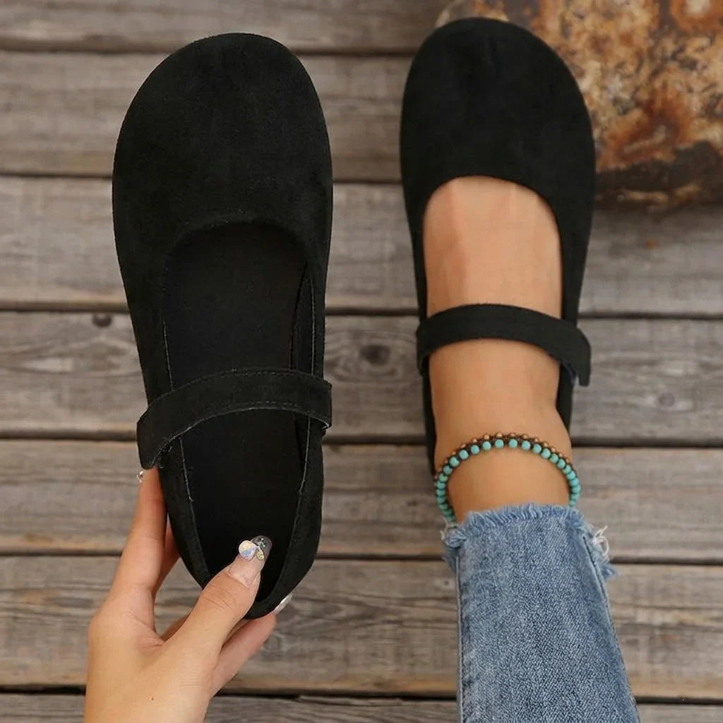 Orthopedic Flats Women Wide Fit Mary Jane Non Slip Comfort Shoes