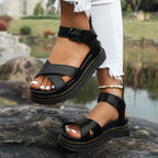 Mens Sandals Womens Platform Ankle Strap Chunky Sole Elevated Heel