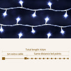 Christmas LED String Lights 100M 500 Cold White LED Bulbs Waterproof