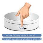 360° electric motorized rotating display stand, USB turntable for photography and jewelry