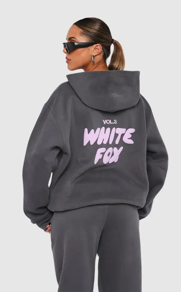 Women's oversized hoodie set with matching jogger pants, casual lounge wear