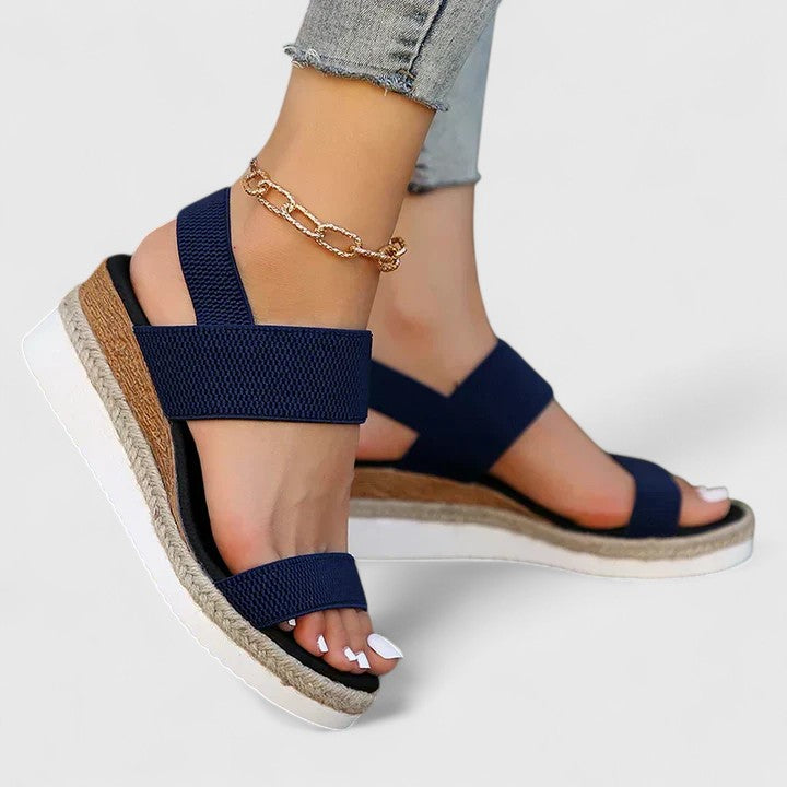 Women's orthopedic sandals with arch support and cushioned footbed for plantar fasciitis relief