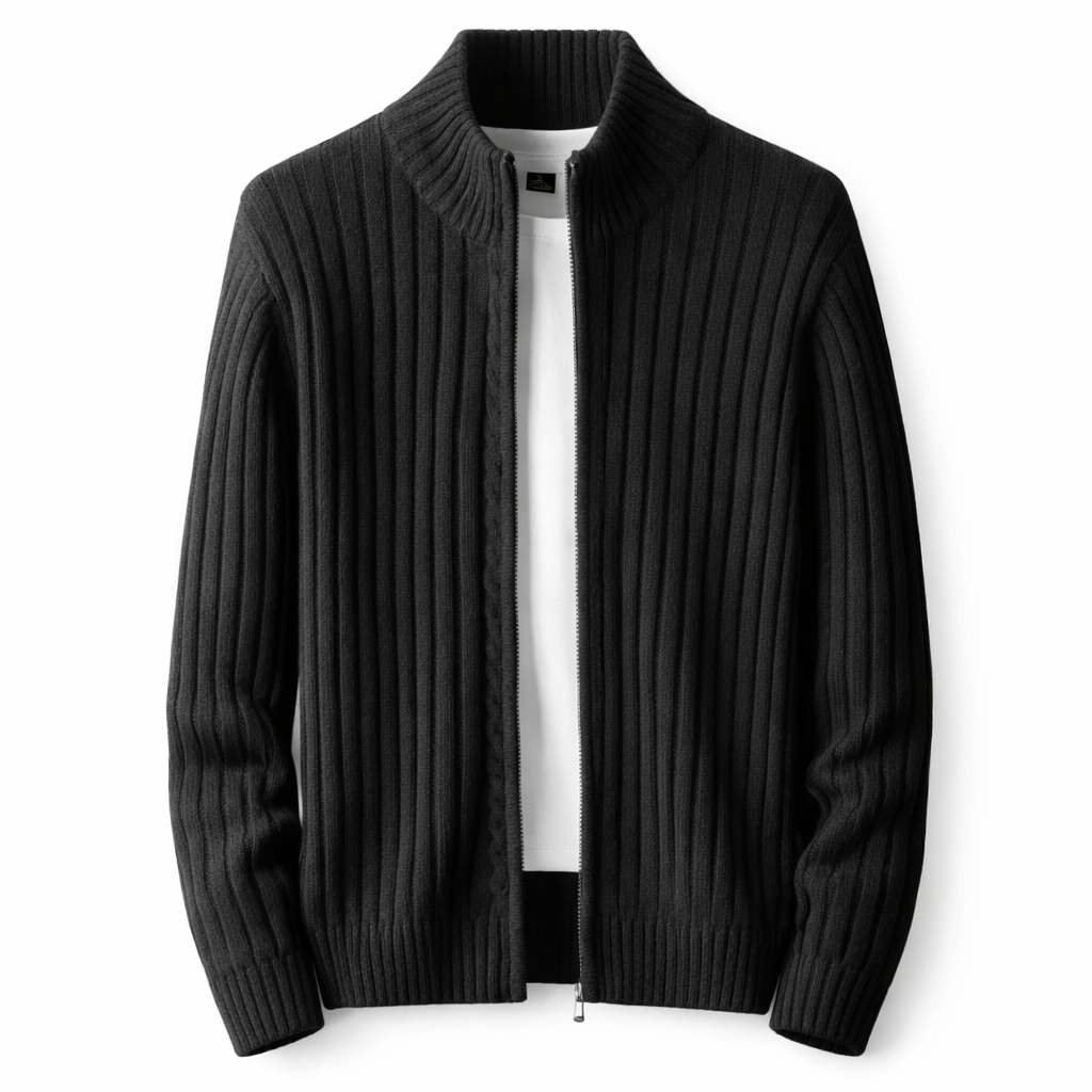 Men slim fit stand collar zip vest in Blue Grey and Black