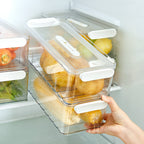 Refrigerator storage box food-safe PET container single and double layer