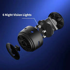 Wireless backup camera full HD for RV truck and trailer with night vision and 360° bracket