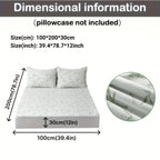 Bamboo mattress protector with cooling 3D air layer and breathable surface