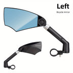 Bicycle rearview mirror 360 degree adjustable convex lens universal fit