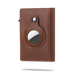 AirTag wallet RFID blocking slim card holder with money clip