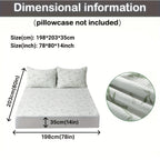 Bamboo mattress protector with cooling 3D air layer and breathable surface