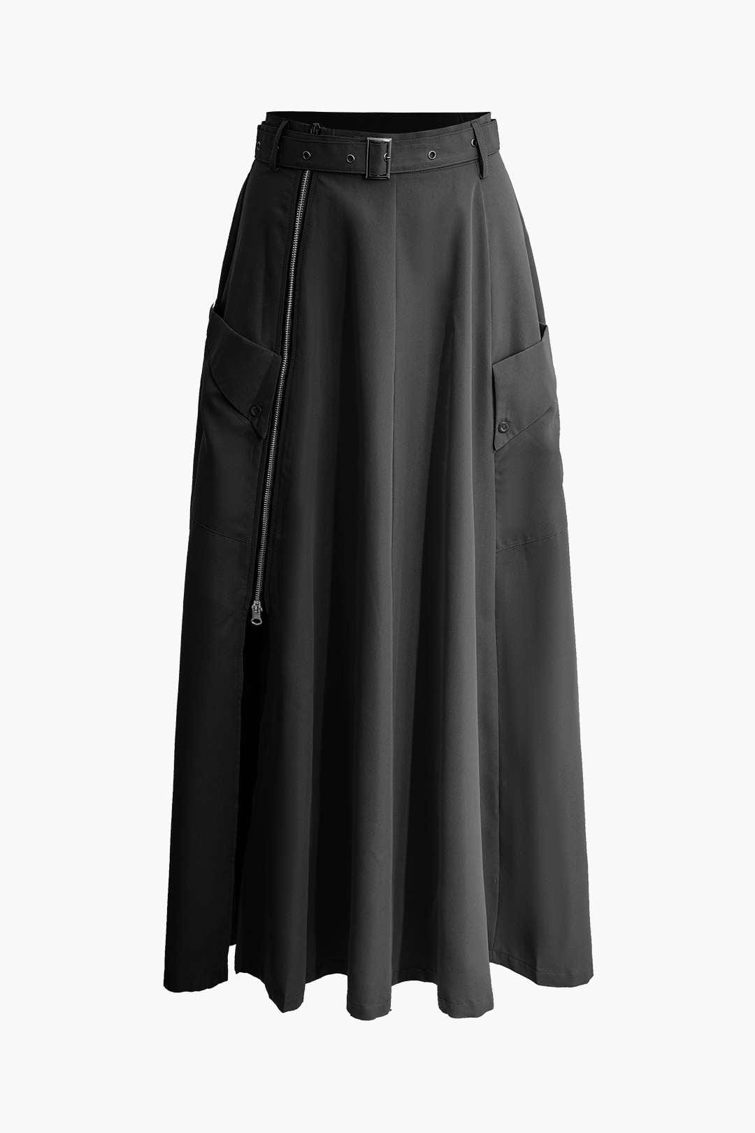 Women's two-piece set crop top and maxi skirt casual summer outfit