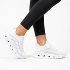 Walking sneakers wide toe box orthopedic flexible sole lace-up, available in 6 colours