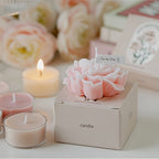 Carnation scented candle decorative paraffin gift for Mother's Day Valentine's Day Christmas
