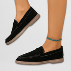 Women slip-on loafers classic clean silhouette everyday flat shoes