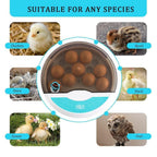 Automatic LED egg incubator with digital temperature control and built-in candler