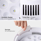 Automatic LED egg incubator with digital temperature control and built-in candler