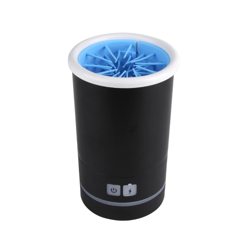 Automatic pet paw washer with soft rotating bristles USB rechargeable sizes S M L