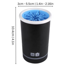 Automatic pet paw washer with soft rotating bristles USB rechargeable sizes S M L