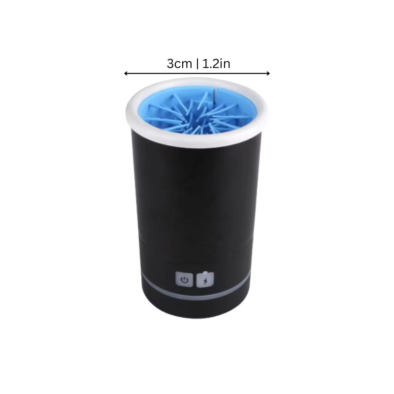 Automatic pet paw washer with soft rotating bristles USB rechargeable sizes S M L