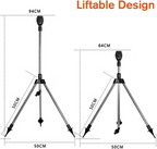 Automatic rotating garden sprinkler with adjustable tripod for lawn and garden watering