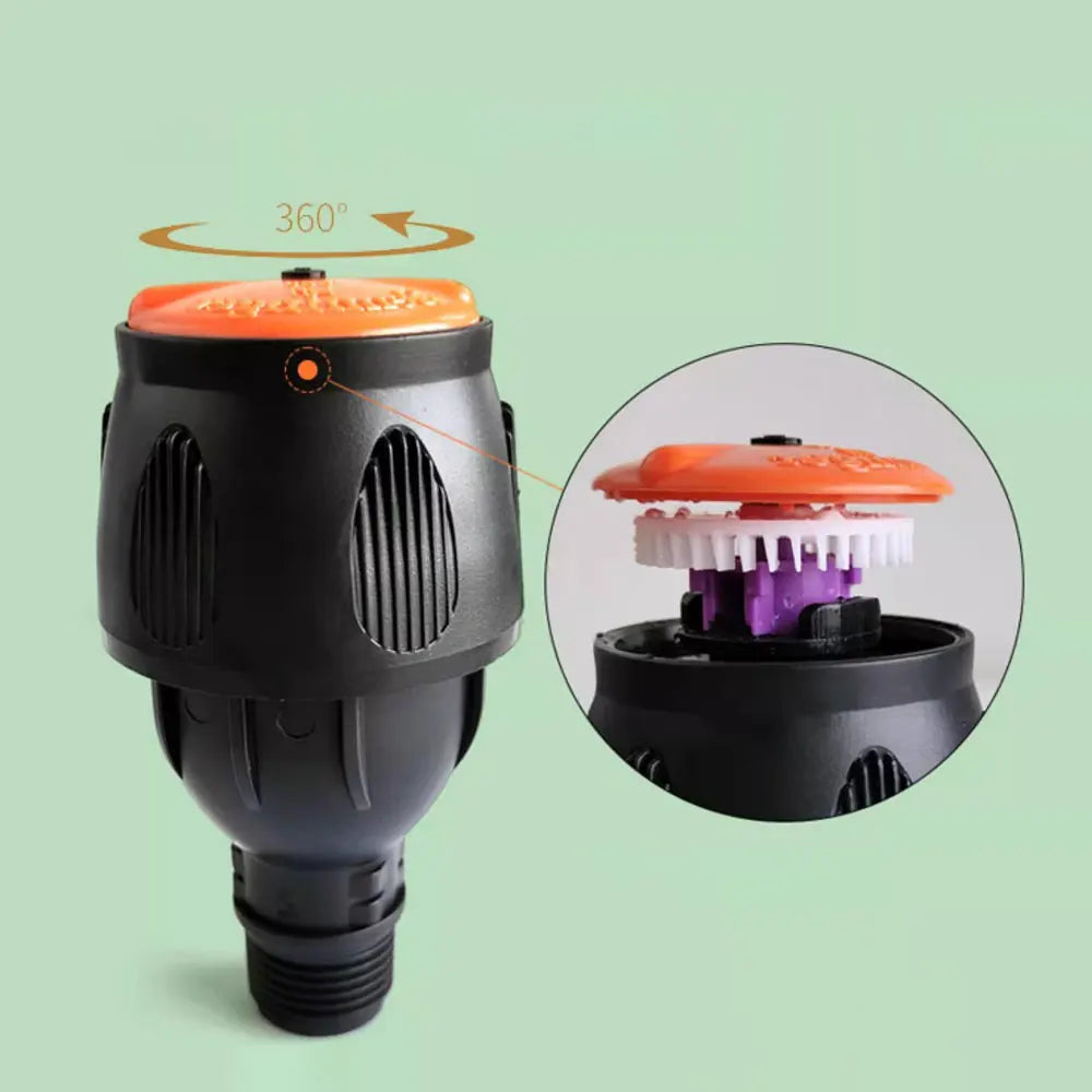 Automatic rotating garden sprinkler with adjustable tripod for lawn and garden watering
