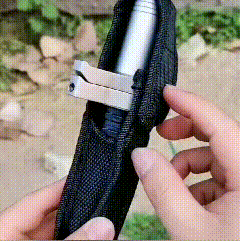 Self-defense walking stick with anti-slip grip and one-click mechanism, alloy urban safety