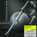 Self-defense walking stick with one-click mechanism and anti-slip grip, alloy urban safety cane
