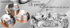 Stainless steel cat water fountain 73oz with triple filtration and quiet pump