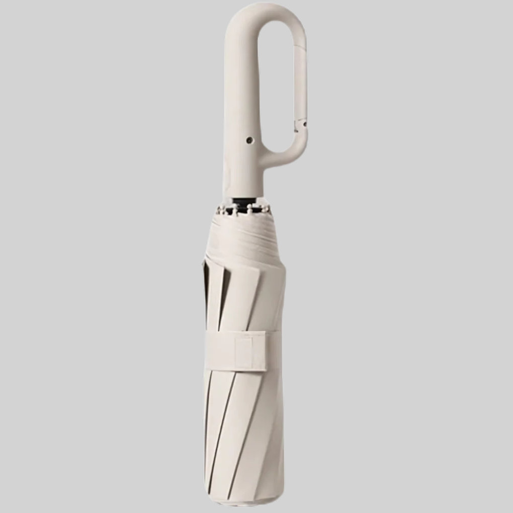 Auto lock folding umbrella wind resistant with hook handle 105 cm canopy