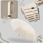 Auto lock folding umbrella wind resistant with hook handle 105 cm canopy