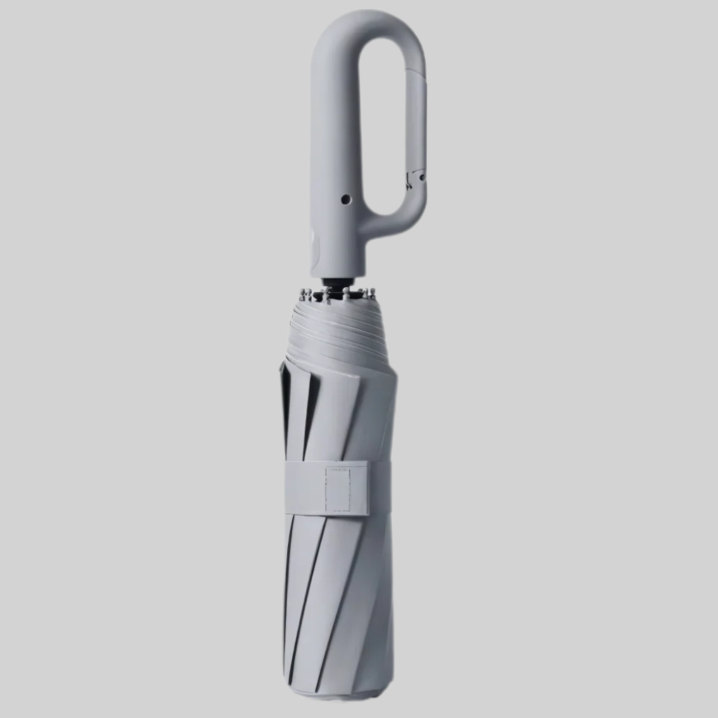 Auto lock folding umbrella wind resistant with hook handle 105 cm canopy