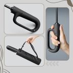 Auto lock folding umbrella wind resistant with hook handle 105 cm canopy