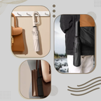 Auto lock folding umbrella wind resistant with hook handle 105 cm canopy