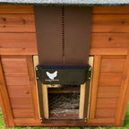Automatic chicken coop door opener with light sensor battery powered weatherproof
