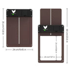 Automatic chicken coop door opener with light sensor battery powered weatherproof