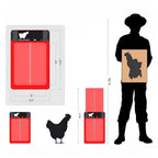 Automatic chicken coop door opener with light sensor battery powered weatherproof