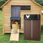 Automatic chicken coop door opener with light sensor battery powered weatherproof