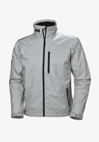 Men water resistant zip collar jacket in black structured full zip