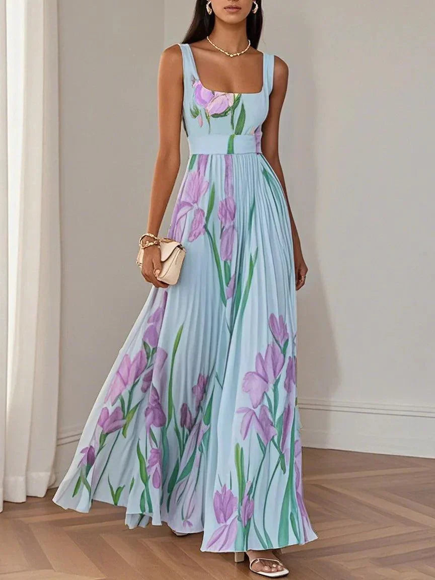 Floral boho dress women's flowy A-line summer dress in multiple colours