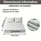 Bamboo mattress protector with cooling 3D air layer and breathable surface