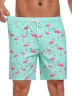 Men's beach shorts quick-dry lightweight summer swim trunks